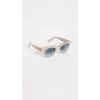 image:imageRayBan Unisex Rb2186 State Street Square SunglassesBeige on TransparentBlue Gradient Grey
