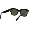 image:imageRayBan Unisex Rb2186 State Street Square SunglassesBlackG15 Green