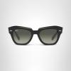 image:imageRayBan Unisex Rb2186 State Street Square SunglassesBlackGrey Gradient
