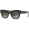 image:imageRayBan Unisex Rb2186 State Street Square SunglassesBlackGrey Gradient