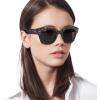 image:imageRayBan Unisex Rb2186 State Street Square SunglassesHavana on Transparent BrownDark Grey