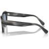 image:imageRayBan Unisex Rb2186 State Street Square SunglassesStriped GreyClear Gradient Blue