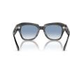 image:imageRayBan Unisex Rb2186 State Street Square SunglassesStriped GreyClear Gradient Blue