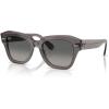 image:imageRayBan Unisex Rb2186 State Street Square SunglassesTransparent GreyGrey Gradient