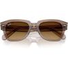 image:imageRayBan Unisex Rb2186 State Street Square SunglassesTransparent Light BrownGradient Brown