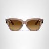 image:imageRayBan Unisex Rb2186 State Street Square SunglassesTransparent Light BrownGradient Brown