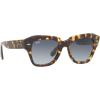 image:imageRayBan Unisex Rb2186 State Street Square SunglassesYellow HavanaLight Blue Gradient Grey