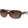 image:imageRayBan Womens Rb4101 Jackie Ohh Butterfly SunglassesHavanaLight Brown Gradient Black