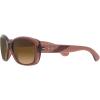 image:imageRayBan Womens Rb4101 Jackie Ohh Butterfly SunglassesTransparent Dark BrownBrown Gradient Polarized