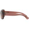 image:imageRayBan Womens Rb4101 Jackie Ohh Butterfly SunglassesTransparent Dark BrownBrown Gradient Polarized