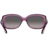 image:imageRayBan Womens Rb4101 Jackie Ohh Butterfly SunglassesTransparent VioletGrey Gradient Polarized