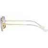 image:imageRayBan unisexadult Rb1969 Rectangle Rectangular SunglassesGoldClear Gradient Blue
