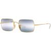 image:imageRayBan unisexadult Rb1969 Rectangle Rectangular SunglassesGoldClear Gradient Blue