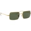 image:imageRayBan unisexadult Rb1969 Rectangle Rectangular SunglassesLegend GoldG15 Green
