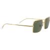 image:imageRayBan unisexadult Rb1969 Rectangle Rectangular SunglassesLegend GoldG15 Green