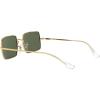 image:imageRayBan unisexadult Rb1969 Rectangle Rectangular SunglassesLegend GoldG15 Green