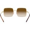 image:imageRayBan womens Rb1971 Square Evolve Photochromic Square SunglassesGoldClear Gradient Brown