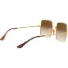 image:imageRayBan womens Rb1971 Square Evolve Photochromic Square SunglassesGoldClear Gradient Brown