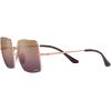 image:imageRayBan womens Rb1971 Square Evolve Photochromic Square SunglassesRose GoldRed Mirrored Polarized