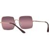 image:imageRayBan womens Rb1971 Square Evolve Photochromic Square SunglassesRose GoldRed Mirrored Polarized