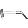 image:imageRayBan womens Rb1971 Square Evolve Photochromic Square SunglassesSilverBlue Mirrored Polarized