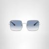 image:imageRayBan womens Rb1971 Square Evolve Photochromic Square SunglassesSilverClear Gradient Blue