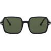 image:imageRayBan womens Rb1973 Square II Square SunglassesBlackG15 Green