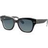 Black on Transparent/Blue Gradient Grey