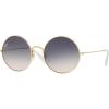 image:imageRayBan Unisex Rb3592 Jajo Round SunglassesGoldLight Brown Gradient Blue