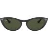 image:imageRayBan Womens RB4314N Nina Cat Eye SunglassesBlackG15 Green