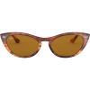 image:imageRayBan Womens RB4314N Nina Cat Eye SunglassesStriped HavanaB15 Brown