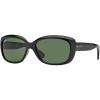 image:imageRayBan Womens Rb4101 Jackie Ohh Butterfly SunglassesBlackDark Green