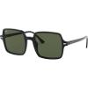 image:imageRayBan womens Rb1973 Square II Square SunglassesBlackG15 Green