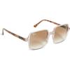 image:imageRayBan womens Rb1973 Square II Square SunglassesTransparent Light BrownClear Gradient Brown