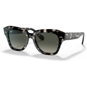 image:imageRayBan Unisex Rb2186 State Street Square SunglassesGrey HavanaGrey Gradient