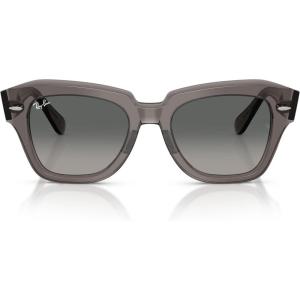 image:imageRayBan Unisex Rb2186 State Street Square SunglassesTransparent GreyGrey Gradient
