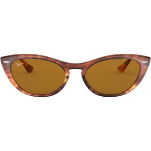 image:imageRayBan Womens RB4314N Nina Cat Eye SunglassesStriped HavanaB15 Brown