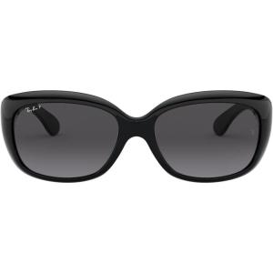 image:imageRayBan Womens Rb4101 Jackie Ohh Butterfly SunglassesBlackPolarized Light Grey Gradient Dark Grey
