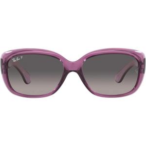 image:imageRayBan Womens Rb4101 Jackie Ohh Butterfly SunglassesTransparent VioletGrey Gradient Polarized