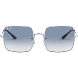 image:imageRayBan womens Rb1971 Square Evolve Photochromic Square SunglassesSilverClear Gradient Blue