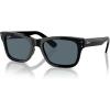 image:imageRayBan Mens RB2283 Mr BuRBank Rectangular SunglassesBlackBlue