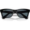 image:imageRayBan Mens RB2283 Mr BuRBank Rectangular SunglassesBlackBlue