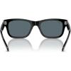 image:imageRayBan Mens RB2283 Mr BuRBank Rectangular SunglassesBlackBlue