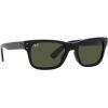 image:imageRayBan Mens RB2283 Mr BuRBank Rectangular SunglassesBlackGreen
