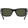 image:imageRayBan Mens RB2283 Mr BuRBank Rectangular SunglassesBlackGreen