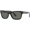 image:imageRayBan Mens RB2283 Mr BuRBank Rectangular SunglassesBlackPolarized Green