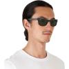 image:imageRayBan Mens RB2283 Mr BuRBank Rectangular SunglassesBlackPolarized Green