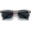 image:imageRayBan Mens RB2283 Mr BuRBank Rectangular SunglassesStriped GreyBlue