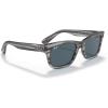 image:imageRayBan Mens RB2283 Mr BuRBank Rectangular SunglassesStriped GreyBlue