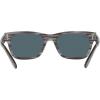 image:imageRayBan Mens RB2283 Mr BuRBank Rectangular SunglassesStriped GreyBlue
